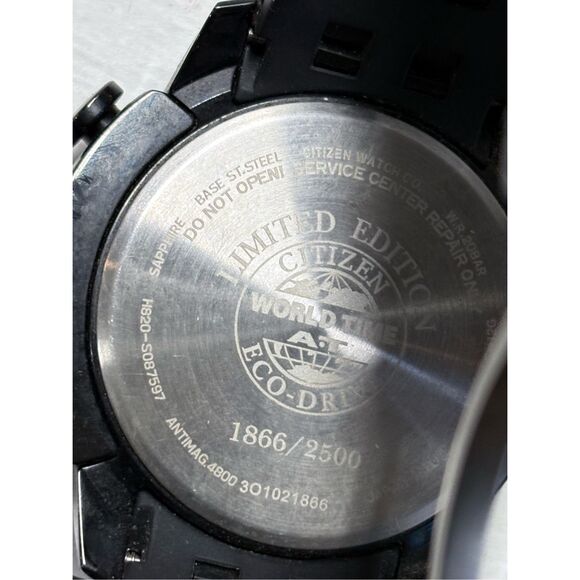 Citizen World Time A-T Eco-Drive Movement Caliber H820 Limited Edition Watch - Picture 8 of 14